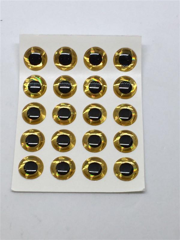 Hareline 3d Adhesive Holographic Eyes - The Trout Spot