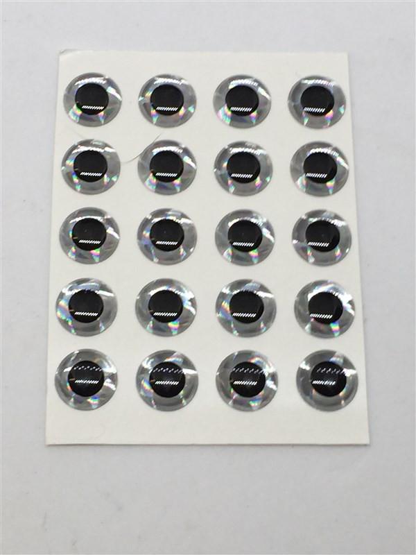 Hareline 3d Adhesive Holographic Eyes - The Trout Spot