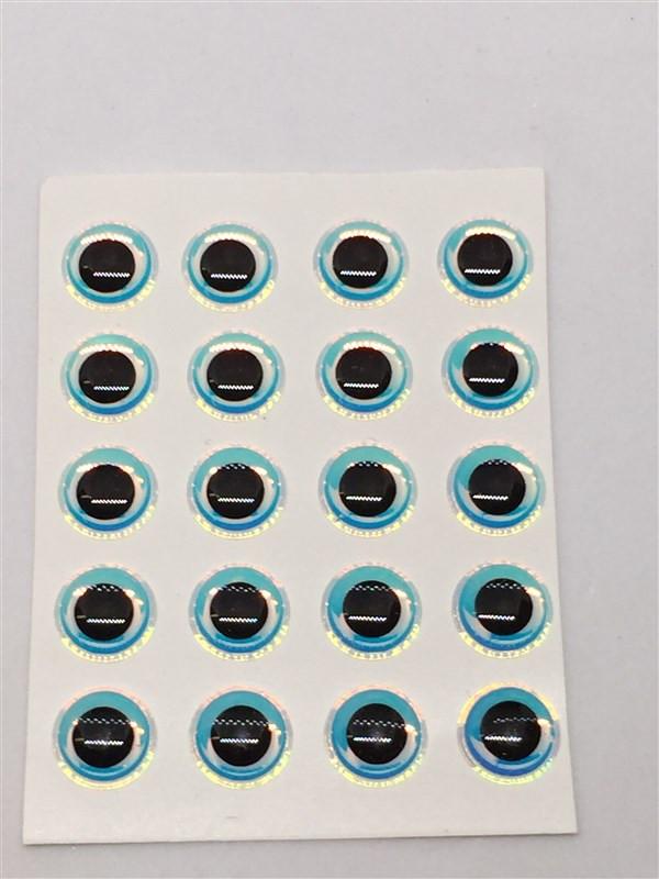 Hareline 3d Adhesive Holographic Eyes - The Trout Spot
