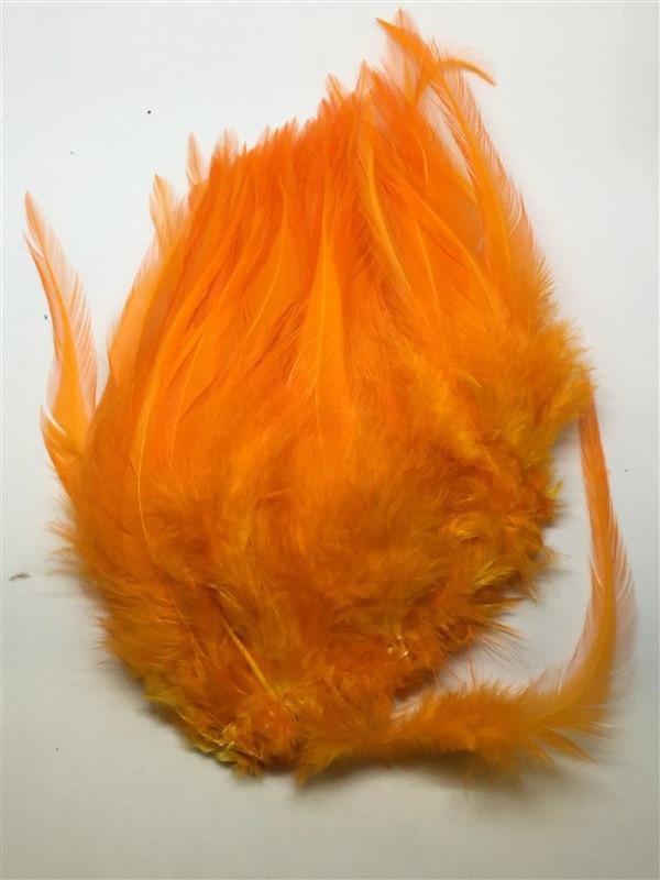 Hareline Dyed White Strung Saddle Hackle - The Trout Spot