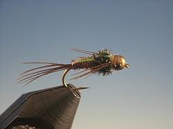 Mayfly Brown Tungsten Nymph Head Flashback Pheasant Tail - The Trout Spot