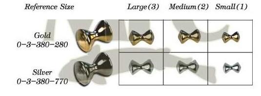 MFC Brass Dumbell Fly Tying Eyes with Rounded Ends - The Trout Spot