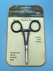 MFC Forceps-Straight Tip-River Camo Brown Trout