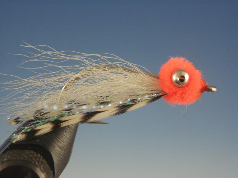 Mini Puff Orange Bonefish Fly - The Trout Spot