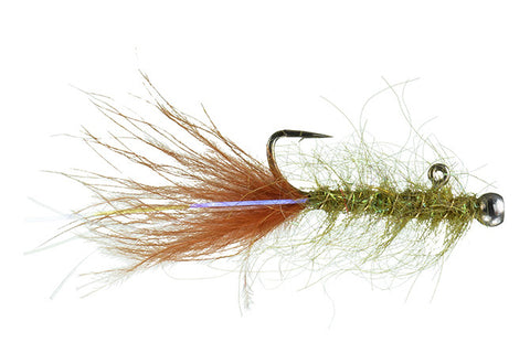 Rowley's Balanced Leech Olive/Burnt Orange - The Trout Spot