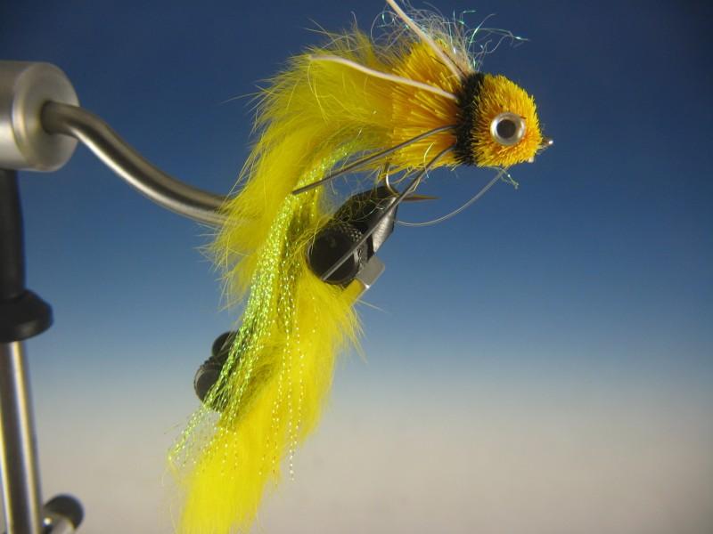 Rabbit Strip Diver Yellow and Black - The Trout Spot