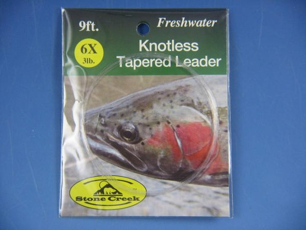 Stone Creek 9 Foot Clear Looped Leaders - The Trout Spot