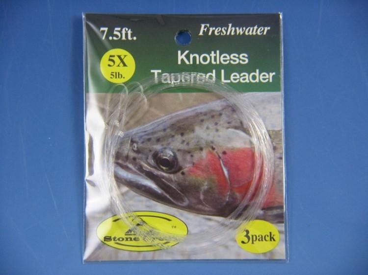 Stone Creek Looped Leaders 7 1/2 Foot 3 Pack - The Trout Spot