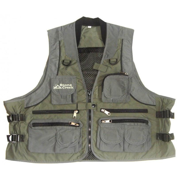 Fishing Vest with Multifunction Pockets Adjustable-Size Mesh (FV