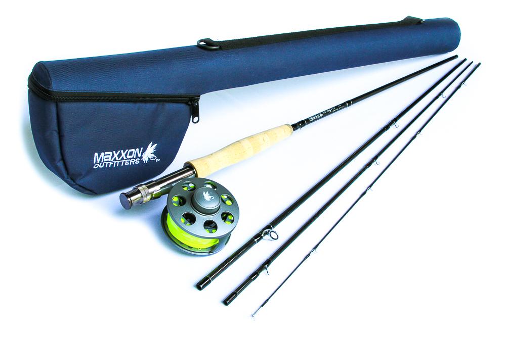 Maxxon Outfitters Stone Fly 4wt Fly Fishing Combo 8ft 6in 4pc