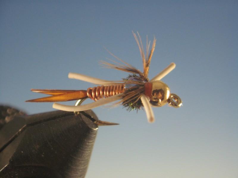 Tungsten Nymphhead Copper John Rubber Legs - The Trout Spot