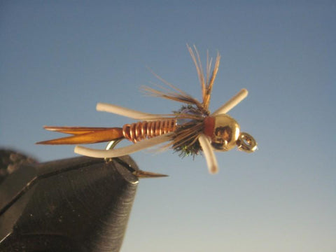 Tungsten Nymphhead Copper John Rubber Legs - The Trout Spot