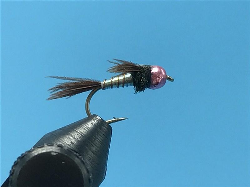 Tungsten Nymphhead Lighting Bug Pink with Pink Bead - The Trout Spot